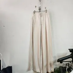 ザラアイボリー ワイド ロング スラックス