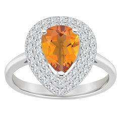 SS シンセティックルビー&CZ リング 4.0ct[エメリー]ハート - メルカリ