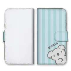 iPhone 17e ケース 手帳型 アイフォン17e スマホケース 携帯ケース コアラ こあら 動物 あにまる シンプル パステルカラー ストライプ 可愛い かわいい ゆるい カラー03