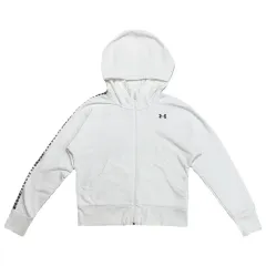 UNDER ARMOUR アンダーアーマー 起毛 クロップド ジップアップ フーディー 白 レディース XL