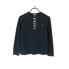 POLO RALPH LAUREN キッズ 秋冬 長袖Tシャツ ブラック7 (HU43292)