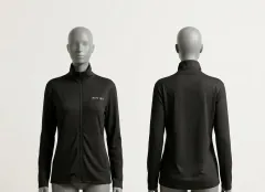 RIPTIDE ブラック レディース ジップアップ ジャケット