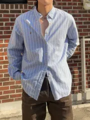 ポロ ラルフローレン ストライプ オックスフォード シャツ