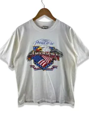 90S アメリカ製 星条旗 イーグル シングルステッチ Tシャツ 2465