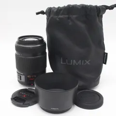 美品］電動ズームレンズ+フィルターセット： LUMIX G 45-175mm+保護
