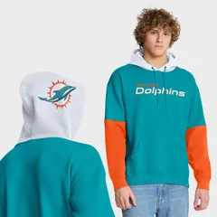ファナティクス メンズ トップス Tシャツ パーカー Mens Fanatics Aqua Miami Dolphins Helmet Pullover Hoodie Dol Turq A アクア