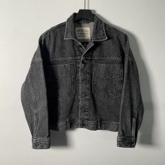 DIESEL ボタン ブラックデニム デニムジャケット (on 29)