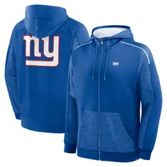 ファナティクス メンズ トップス Tシャツ ダウン パーカー Mens Fanatics Royal New York Giants Checkdown Pass FullZip Hoodie Gia Blue ブルー
