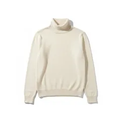 UNIQLO アイボリー タートルネック ニット