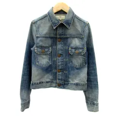 リーバイス レディースタイル LEVI'S LADY STYLE Gジャン ジージャン デニムジャケット ミドル丈 ステンカラー S 青 ブルー /MA3