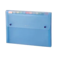 (まとめ) セキセイ ドキュメントファイル A4 13ポケット SSS-1212-10ブルー 1冊 〔×30セット〕