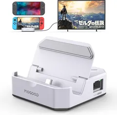 MOGOOD スイッチ TV ドッキングステーション 携帯便利【4K映像出力 1Gbpsイーサネット 100W高速充電 5Gbps高速転送】Switch1&Switch2対応