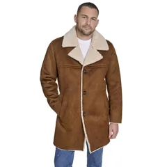ドッカーズ メンズ アウター ジャケット・ブルゾン コート Mens Dockers Faux Shearling Rancher Coat Cognacのサムネイル