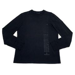 モンクレール ブラックワッペン 長袖Tシャツ 黒 S ブラック 5S250 
