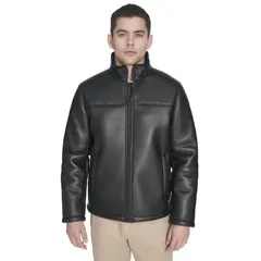 ドッカーズ メンズ アウター ジャケット・ブルゾン Dockerstand Collar Faux Shearling Jacket Black ブラックのサムネイル