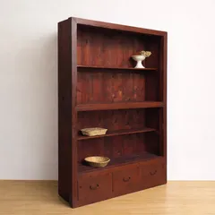 水屋箪笥　収納棚　大型　漆　古道具　古家具　和家具　ビンテージ　アンティーク 大正ロマン」アンティーク水屋箪笥 重厚な存在感