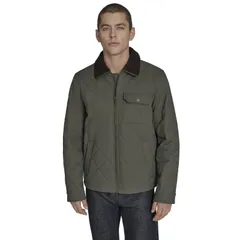 ドッカーズ メンズ アウター ジャケット・ブルゾン コーデュロイ キルティング Mens Dockers Quilted Utility Jacket with Corduroy Collar Chiのサムネイル