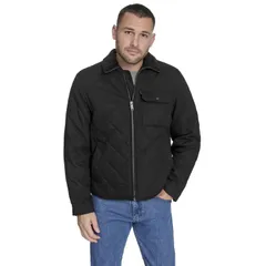 ドッカーズ メンズ アウター ジャケット・ブルゾン コーデュロイ キルティング Mens Dockers Quilted Utility Jacket with Corduroy Collar Blaのサムネイル