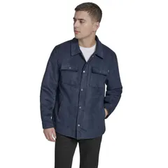 ドッカーズ メンズ アウター ジャケット・ブルゾン スエード Mens Dockersuede Shacket Navy ネイビーのサムネイル