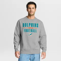 ファナティクス メンズ トップス Tシャツ スウェット Mens Fanatics Heather Gray Miami Dolphins Powerful Throw Legacy Pullover Sweatshirt Dol Grey グレー