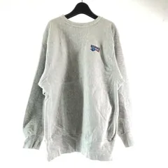 【中古】90s Champion 刺繍タグ REVERSE WEAVE 企業刺繍 サイズXL グレー チャンピオン[17]