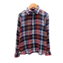 トミーヒルフィガー TOMMY HILFIGER カジュアルシャツ 長袖 チェック柄 マルチカラー 6 XS 赤 レッド 紺 ネイビー /SY13