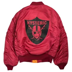 HYSTERIC GLAMOUR(ヒステリックグラマー) Women's Pirate MA-1 Jacket ウーマン パイレーツ ボンバー ジャケット 02223AB02 M レッドのサムネイル