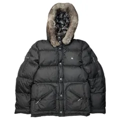 BURBERRY BLACK LABEL(バーバリーブラックレーベル) Burberry Check Lined Rabbit Fur Down Jacket バーバリーチェック ライニング ラビットファー ダウン ジャケット BMP04-904-09 L