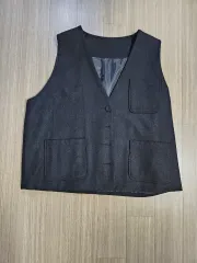ブラック ポケット ベスト
