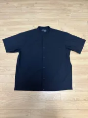 無印良品 スタンド カラー 半袖 シャツ