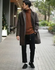 EDIFICE 417 撥水＆防風＆ストレッチ ライクツイード スタンコートXL 105