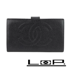 シャネル ■中古■ がま口 長財布 二つ折り ウォレット キャビアスキン ブラック 【430008】5