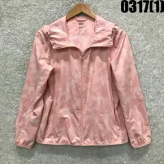 UNIQLO ユニクロ ピンク ウィンドブレーカー フード アウター L