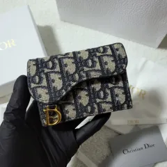 フルセット Dior ディオール オブリーク サドル カードウォレット