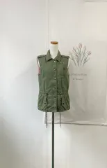 トミーヒルフィガー デニム カーキ色 マウンテンパーカー ベスト