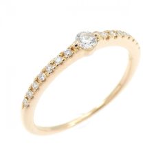 スタージュエリー プラチナ ダイヤモンド リング 3石 0.1ct/0.02ct 