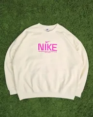 ナイキ オーバーサイズ 起毛 スウェット アイボリー XL(105)