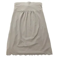 フォクシーニューヨーク FOXEY NEW YORK 美品 ハイウエストナイロンスカート ギャザースカート グレージュ 38 約M IBO79