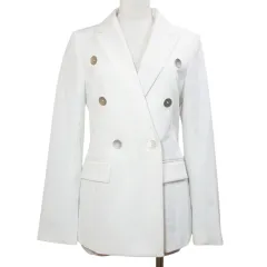 セルフォード CELFORD 18SS テーラードジャケット ダブル 総裏地 36 S相当 白 ホワイト CWFJ181010 /X