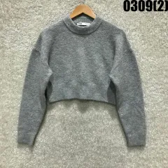 ZARA ザラ グレー クロップド ニット m