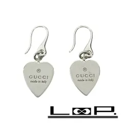 グッチ ■美品■ ロゴ ハート ピアス アクセサリー シルバー SV 925 箱 【515798】11