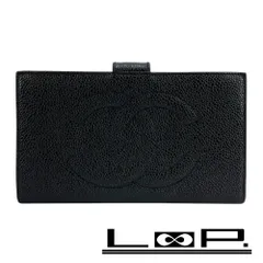 シャネル ■新同■ がま口 長財布 二つ折り ウォレット キャビアスキン ブラック 箱 【417375】3