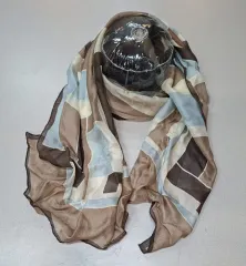 AI 93% ニナリッチ シルクスカーフ 56x180 春 秋 38375