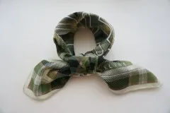 Celine セリーヌ シルク コットン混 ミニスカーフ