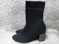 230 スター カト ソックス ブーツ ウォーカー ブラック 中古 靴