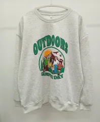 0310-01 起毛 プリント スウェット Tシャツ