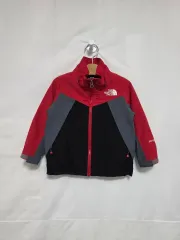 THE NORTH FACE ザ・ノース・フェイス キッズ 弱起毛 ウィンドブレーカー ジャケット レッド/ブラック ア동 3-4歳 0318