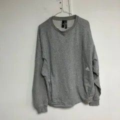 アディダス メンズ スウェット 長袖Tシャツ 105XL@9948