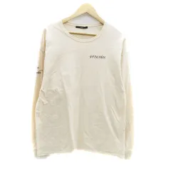 カスタネ Kastane Tシャツ カットソー ラウンドネック 長袖 刺繍 F ベージュ 茶色 ブラウン /HO47