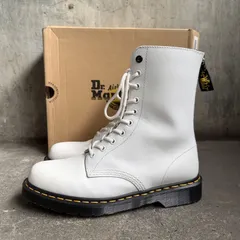 Y's x Dr.Martens Y'S 10 EYE BOOTS バックジップ ホワイト 27cm UK8 ワイズ Yohji Yamamoto ヨウジヤマモト ドクターマーチン 10ホールブーツ 15473100のサムネイル